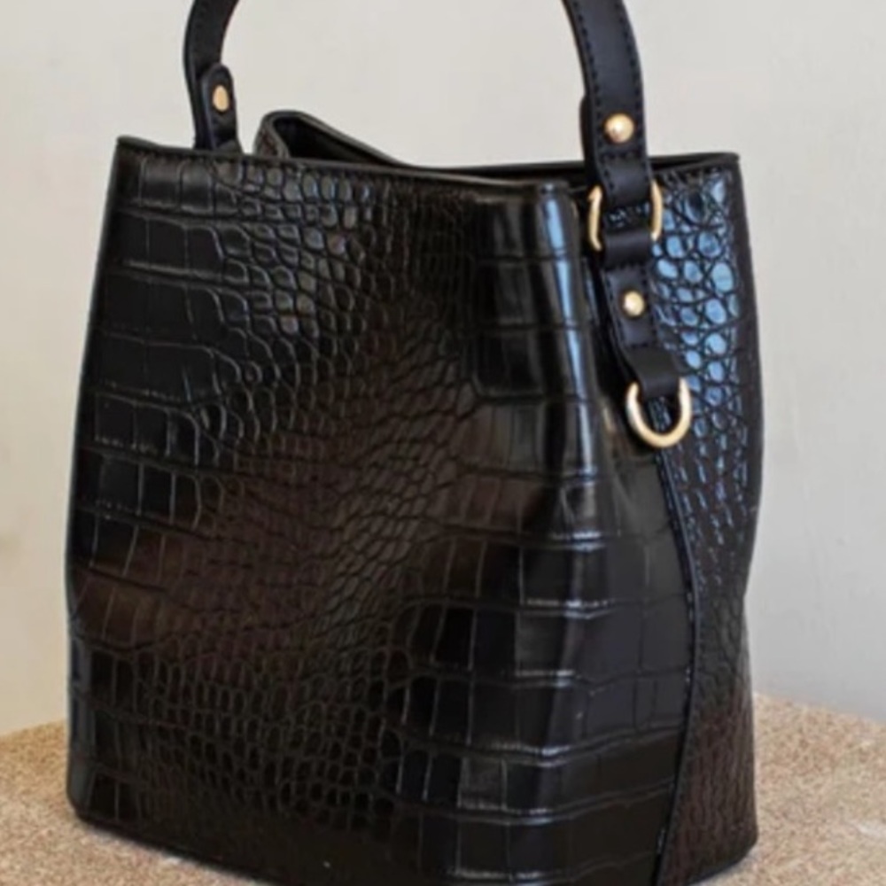Vegan croc bag. Can be a backpack or shoulder bag. New with tags
